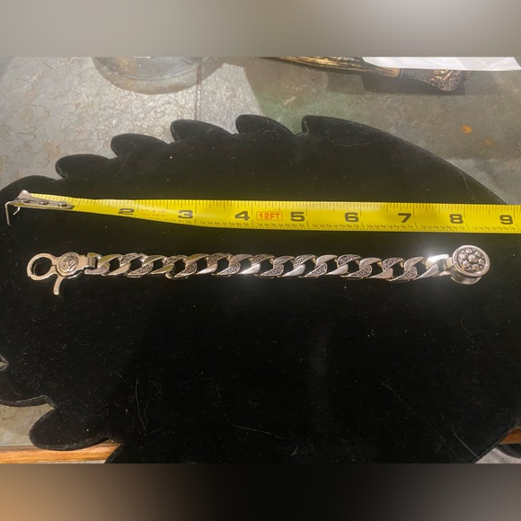 Silver Men's Chain Bracelet - Picture 3 of 4